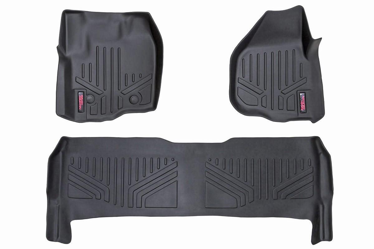 Floor Mats | FR & RR | Raised FR Pedal | Ford F-250/F-350 Super Duty (12-16) by Rough Country