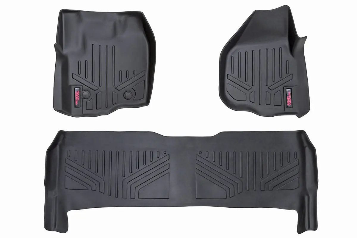 Floor Mats | FR & RR | Raised FR Pedal | Ford F-250/F-350 Super Duty (12-16) by Rough Country