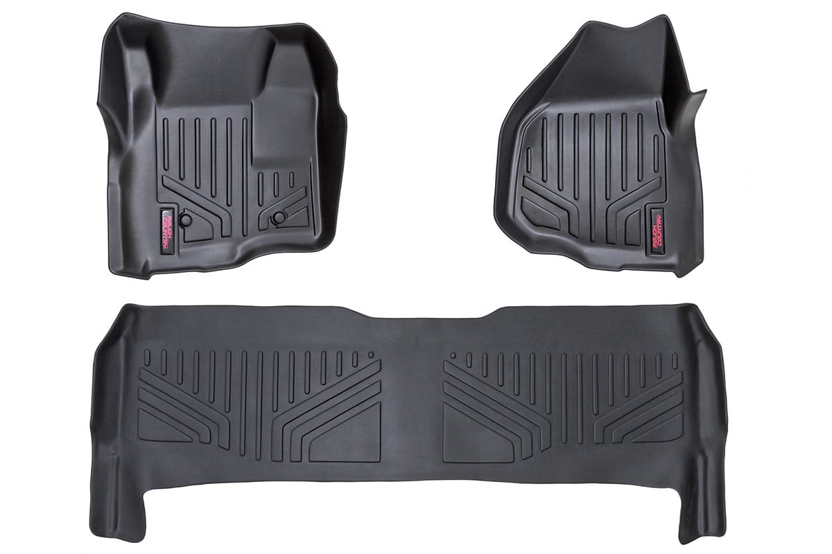 Floor Mats | FR & RR | Depressed Pedal | Ford F-250/F-350 Super Duty (11-16) by Rough Country