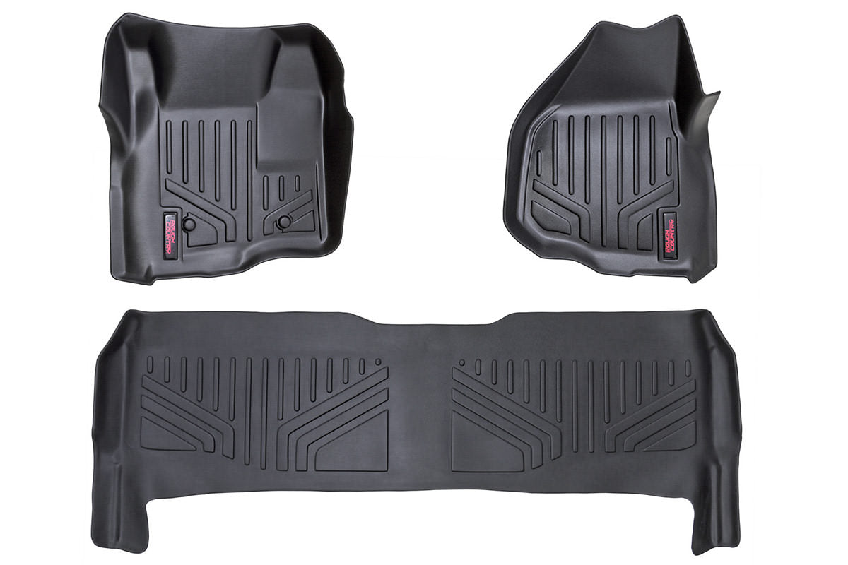 Floor Mats | FR & RR | Depressed Pedal | Ford F-250/F-350 Super Duty (11-16) by Rough Country