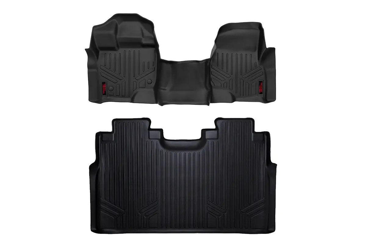 Floor Mats | FR & RR | Over Hump | Ford F-150 (15-26)/F-150 Lightning (22-26)/Raptor (17-26) by Rough Country