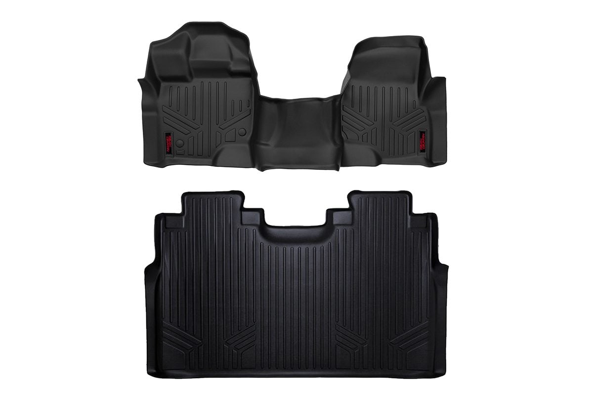 Floor Mats | FR & RR | Over Hump | Ford F-150 (15-26)/F-150 Lightning (22-26)/Raptor (17-25) by Rough Country