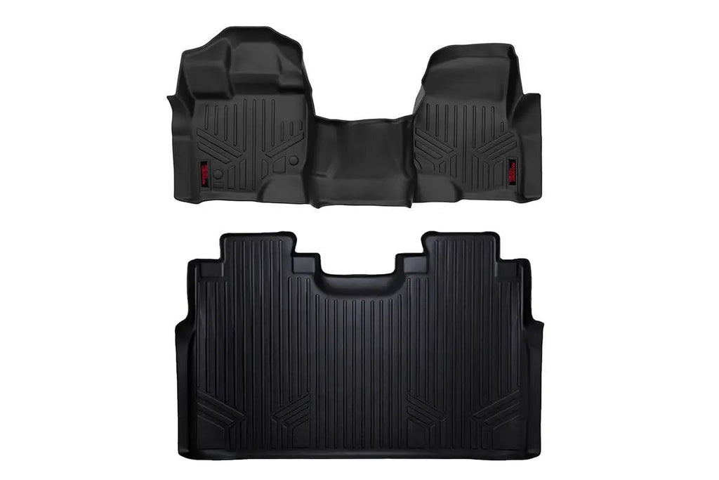 Floor Mats | FR & RR | Over Hump | Ford F-150 (15-26)/F-150 Lightning (22-26)/Raptor (17-25) by Rough Country