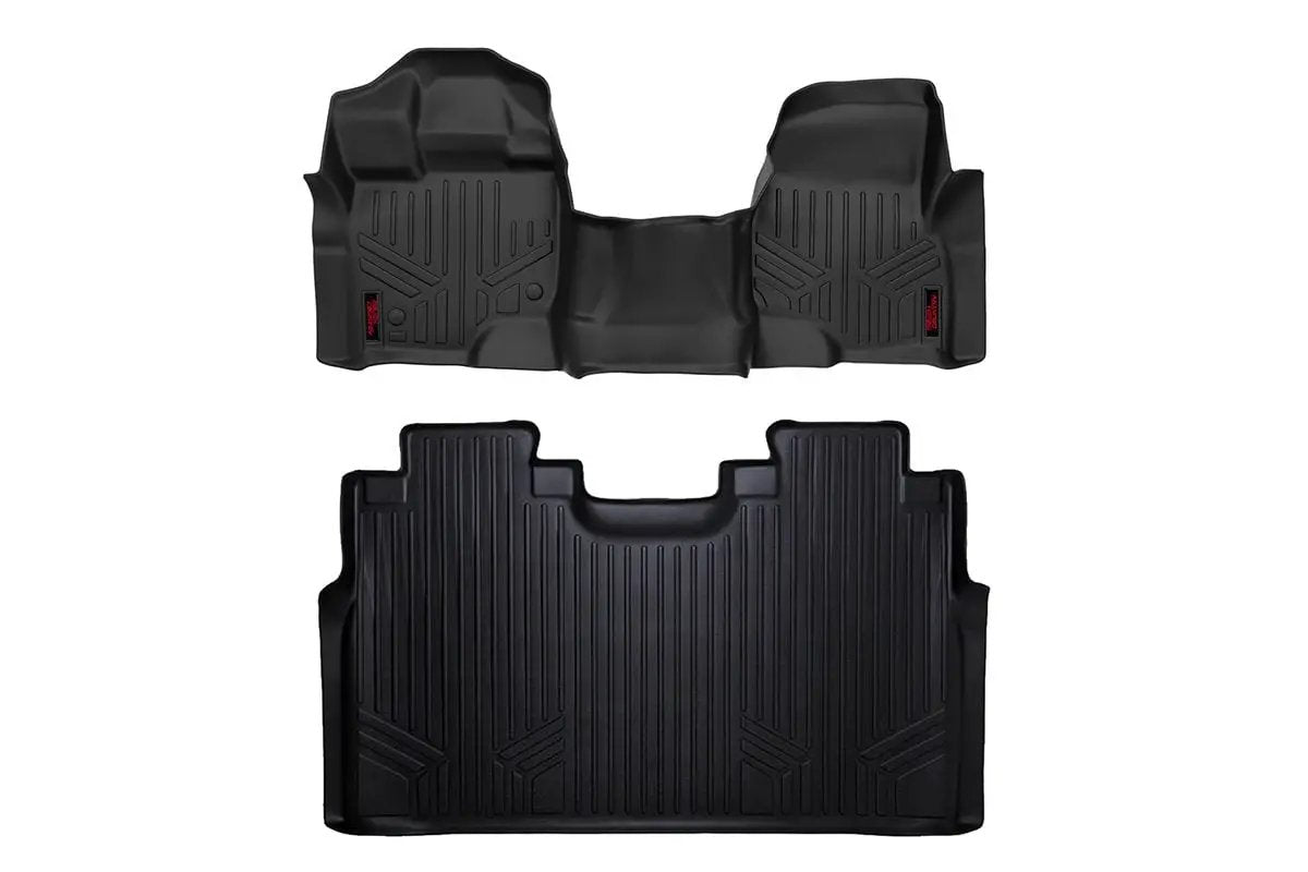 Floor Mats | FR & RR | Over Hump | Ford F-150 (15-26)/F-150 Lightning (22-26)/Raptor (17-25) by Rough Country