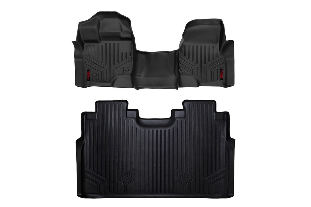 Floor Mats | FR & RR | Over Hump | Ford F-150 (15-26)/F-150 Lightning (22-26)/Raptor (17-25) by Rough Country