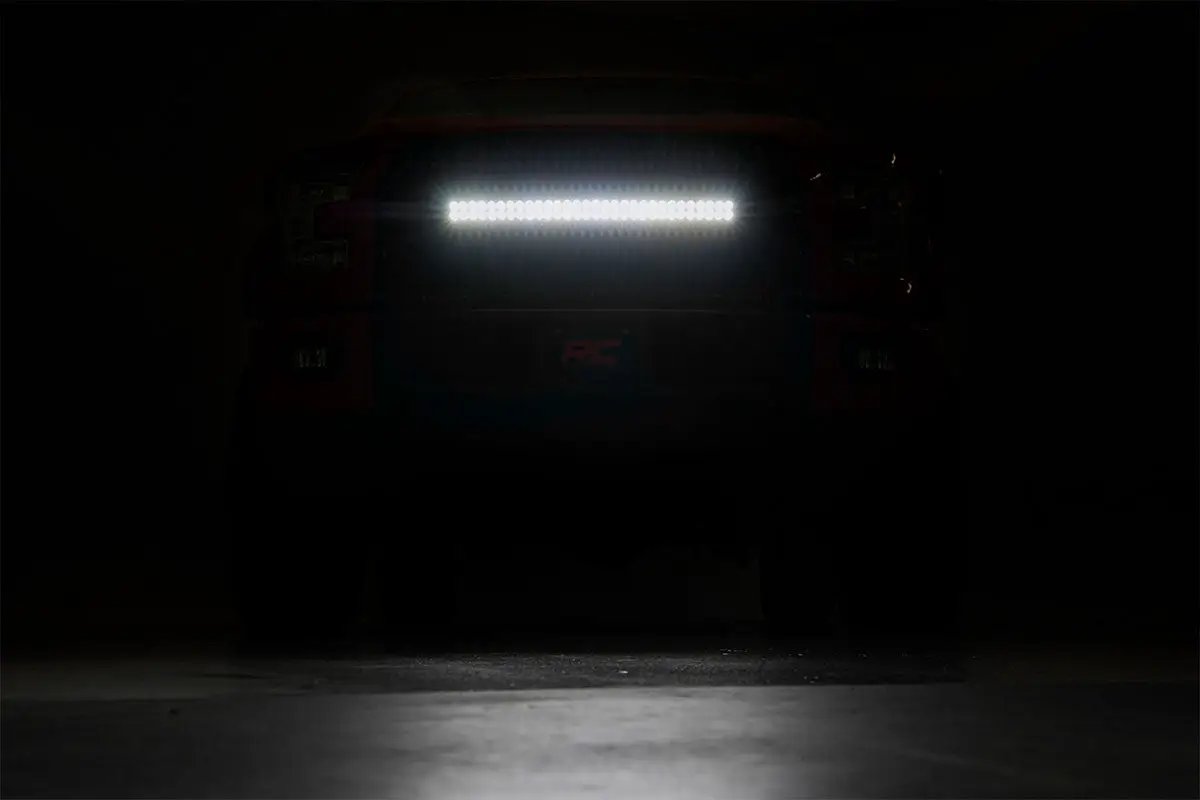 Mesh Grille | 30" Dual Row LED | Black | Ford F-150 2WD/4WD (2015-2017) by Rough Country