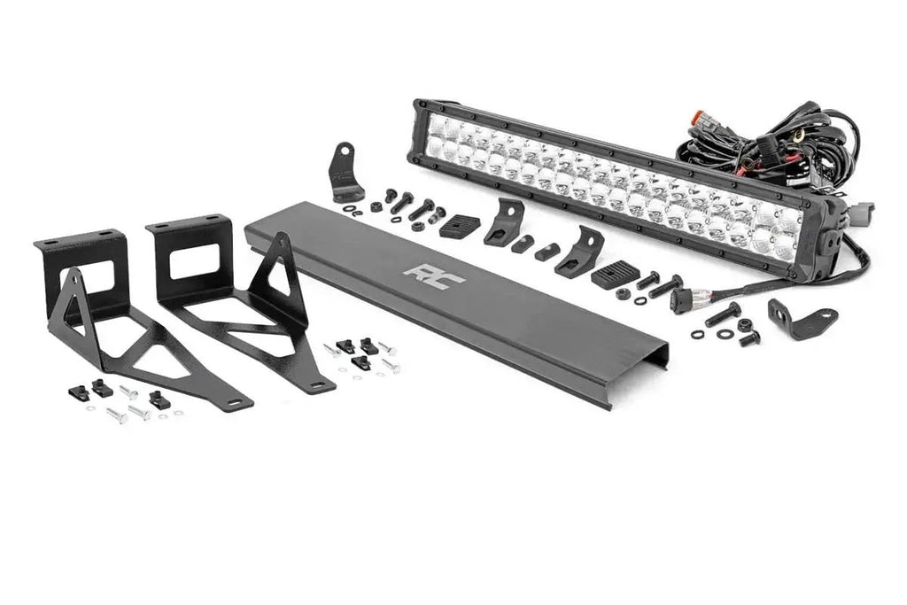 LED Light Kit | Bumper | 20" Chrome Dual Row | Amber DRL | Ford F-250/F-350 Super Duty (05-07)