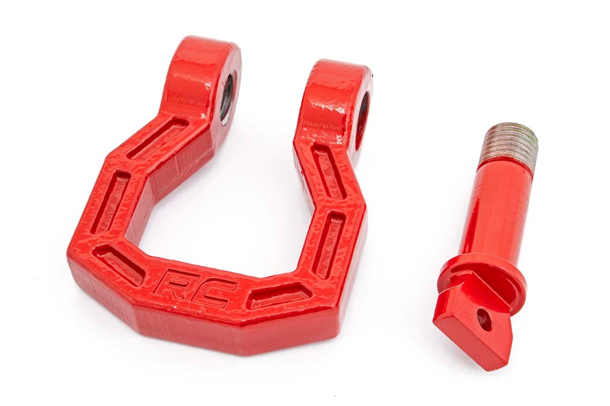 D-Ring | Forged | Pair | Red by Rough Country