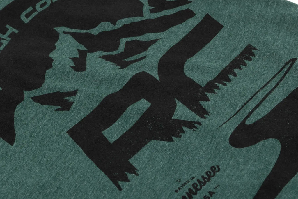 Rough Country T-Shirt | RC Mountains | Forest Green | LG by Rough Country