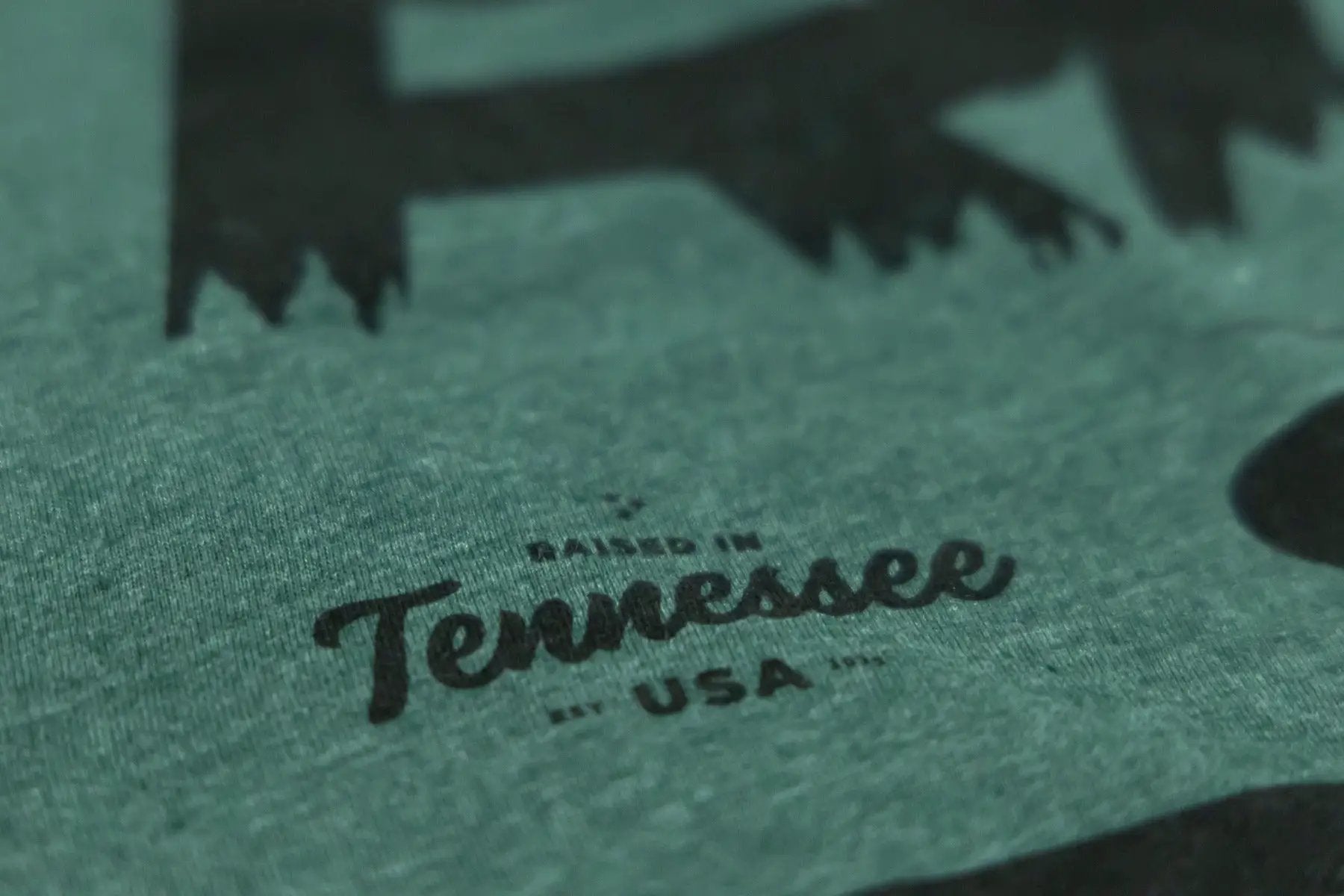 Rough Country T-Shirt | RC Mountains | Forest Green | MD by Rough Country