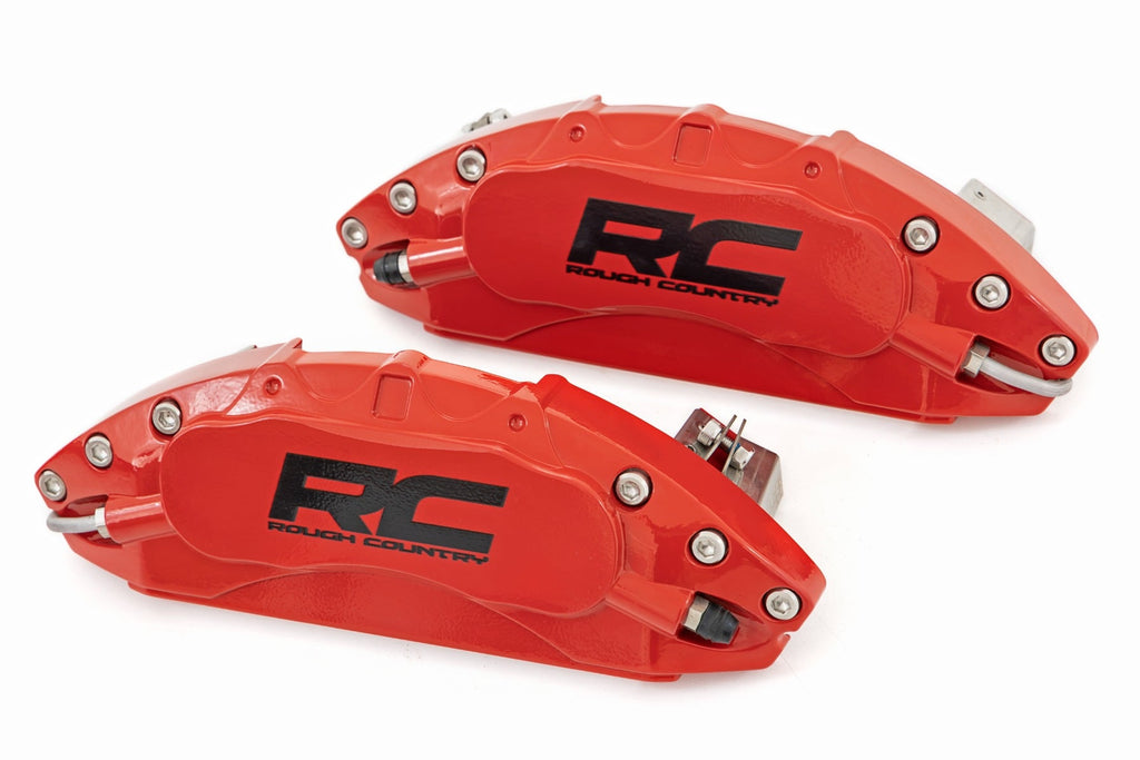 Caliper Covers | Front and Rear | Red | Toyota 4Runner 2WD/4WD (2003-2024) by Rough Country