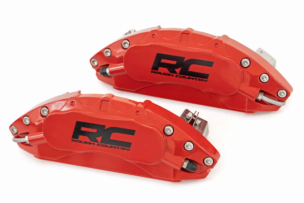 Caliper Covers | Front and Rear | Red | Ford F-150 2WD/4WD (2021-2026) by Rough Country