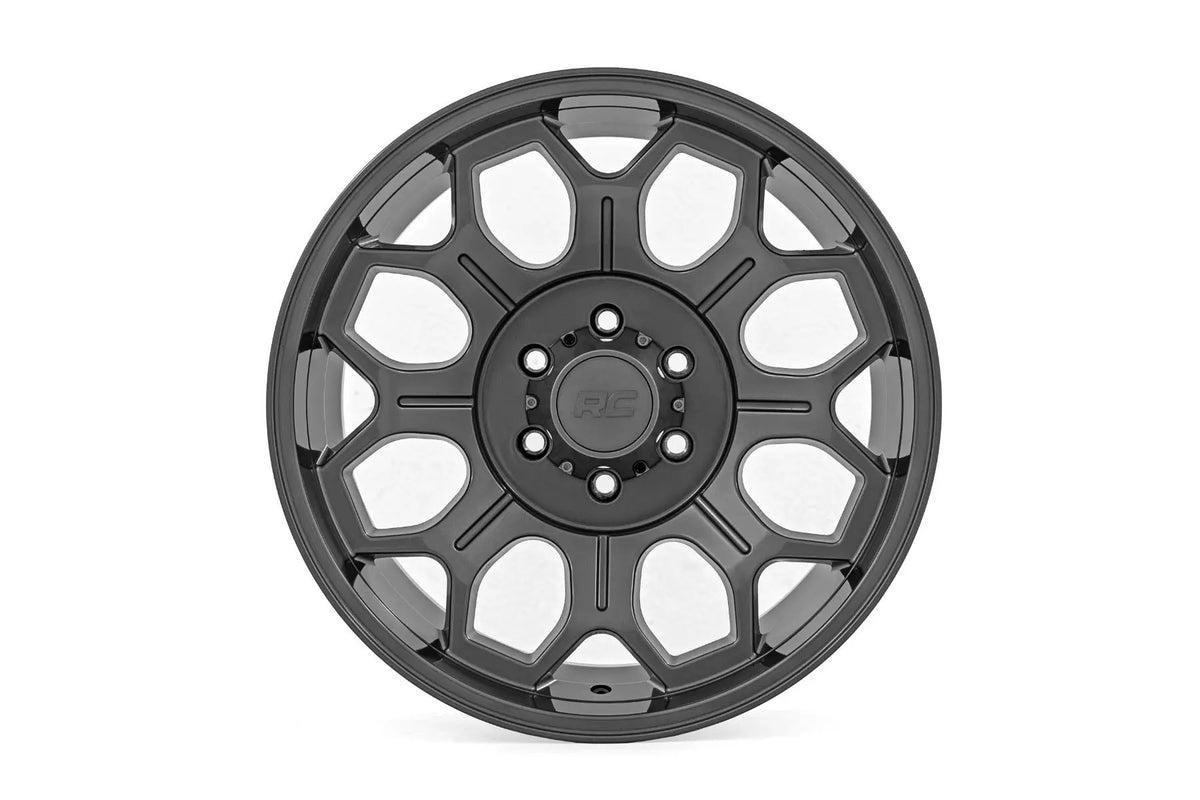 Rough Country 77 Series Wheel | One-Piece | Gunmetal Gray | 20x9 | 6x5.5 | -12mm by Rough Country