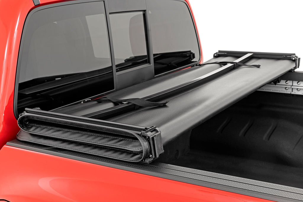 Soft Tri-Fold Bed Cover | 5' Bed | Nissan Frontier 2WD/4WD (2022-2026) by Rough Country