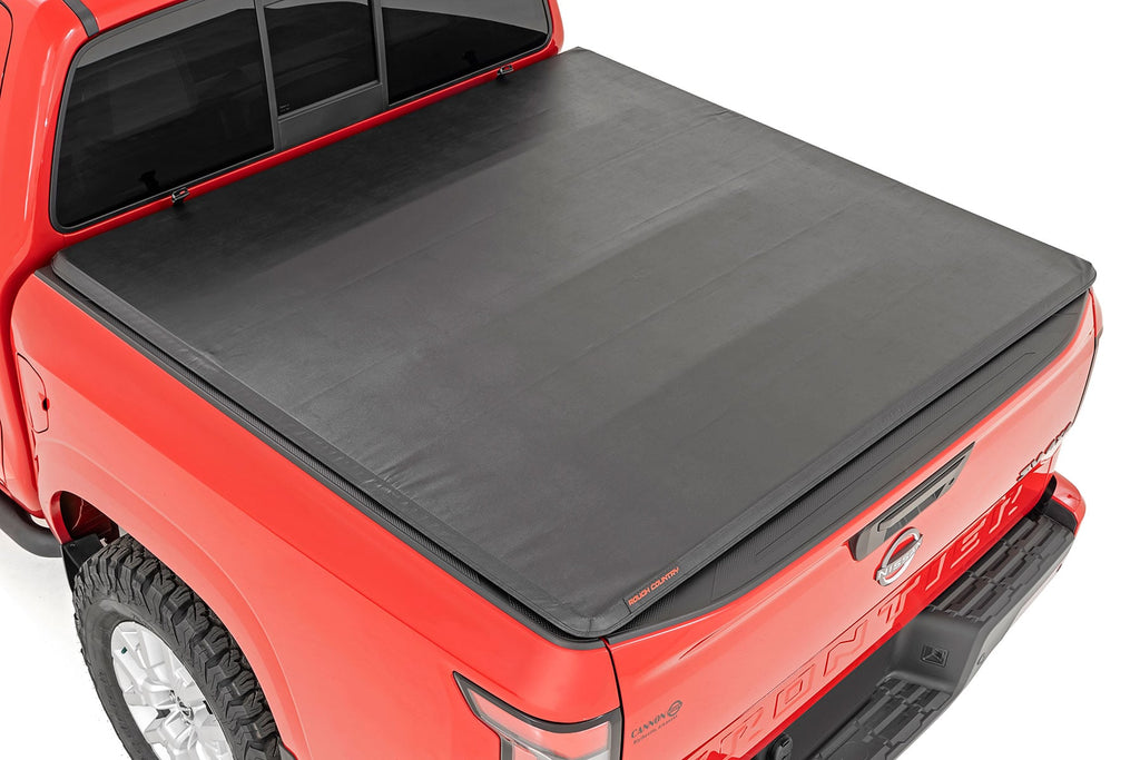 Soft Tri-Fold Bed Cover | 5' Bed | Nissan Frontier 2WD/4WD (2022-2026) by Rough Country