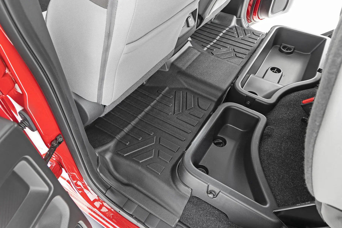 Floor Mats | FR & RR | Crew Cab | Nissan Frontier 2WD/4WD (2022-2026) by Rough Country