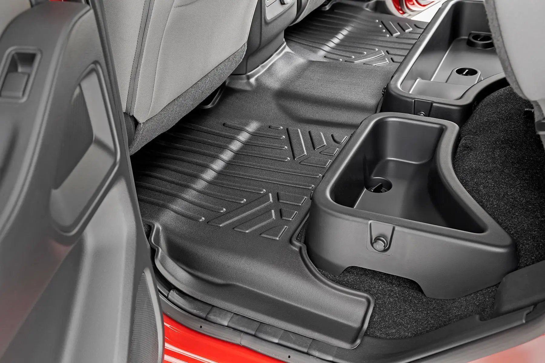 Floor Mats | FR & RR | Crew Cab | Nissan Frontier 2WD/4WD (2008-2021) by Rough Country