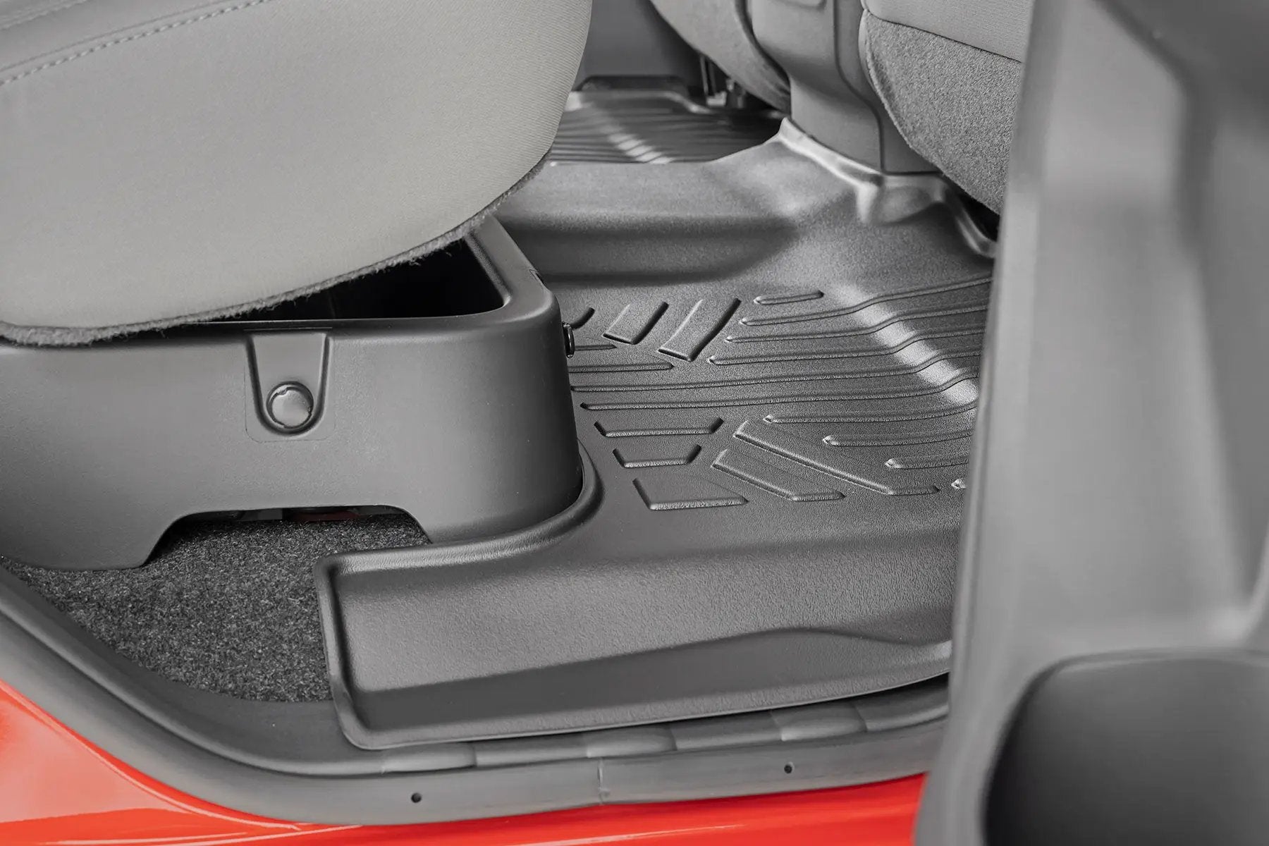 Floor Mats | FR & RR | Crew Cab | Nissan Frontier 2WD/4WD (2008-2021) by Rough Country