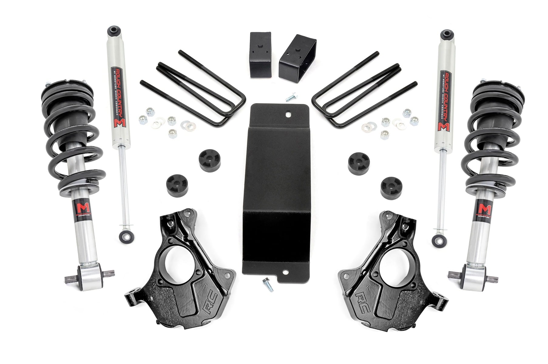 3.5 Inch Lift Kit | Cast Steel LCA | M1 Strut | Chevy/GMC 1500 (07-13) by Rough Country