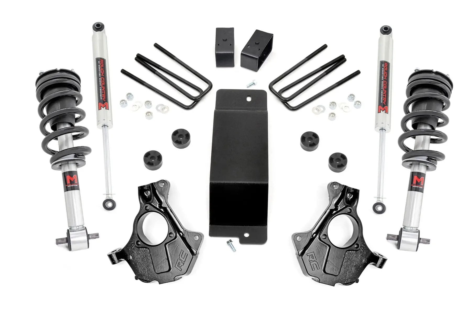 3.5 Inch Lift Kit | Cast Steel LCA | M1 Strut | Chevy/GMC 1500 (07-13) by Rough Country