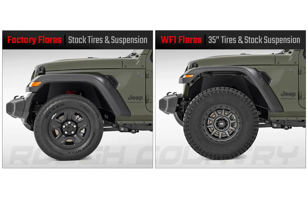 WF1 Fender Flares | Jeep Gladiator JT 4WD (2020-2025) by Rough Country