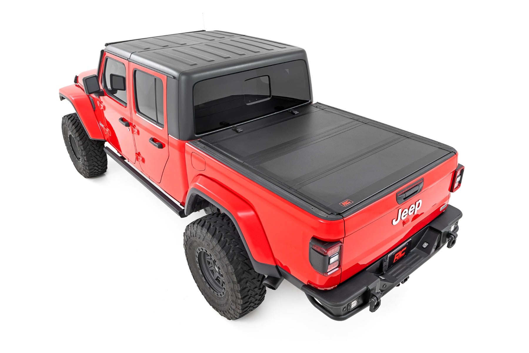 Hard Tri-Fold Flip Up Bed Cover | 5' Bed | Jeep Gladiator JT 4WD (2020-2026) by Rough Country