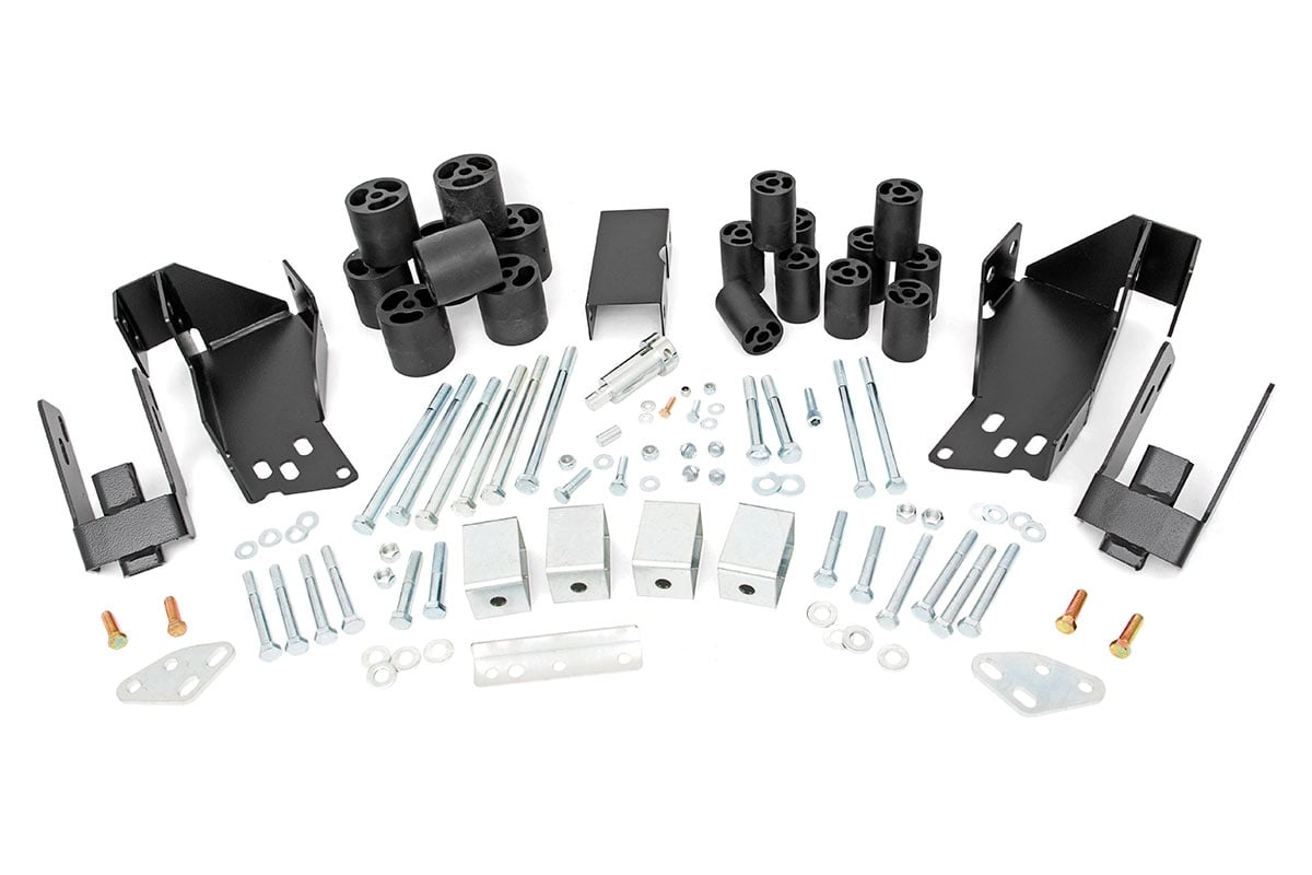 3 Inch Body Lift Kit | Chevy Silverado & GMC Sierra 1500 2WD/4WD (2007-2013) by Rough Country
