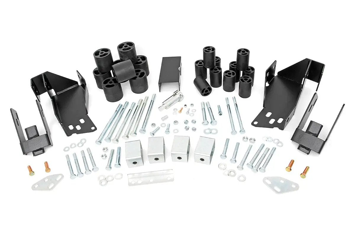 3 Inch Body Lift Kit | Chevy Silverado & GMC Sierra 1500 2WD/4WD (2007-2013) by Rough Country