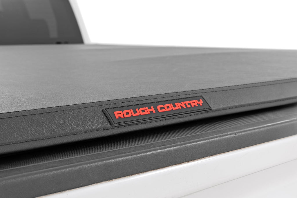 Soft Tri-Fold Bed Cover | 6'7" Bed | Chevy/GMC 1500/2500HD/3500HD (14-19 & Classic) by Rough Country