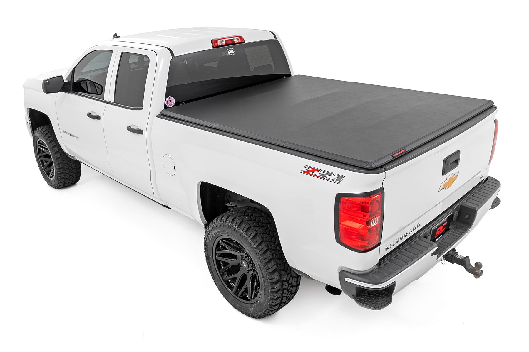 Soft Tri-Fold Bed Cover | 6'7" Bed | Chevy/GMC 1500/2500HD/3500HD (14-19 & Classic) by Rough Country