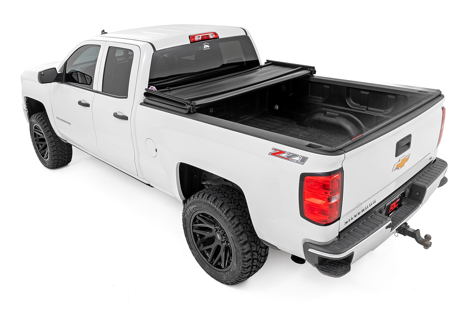 Soft Tri-Fold Bed Cover | 6'7" Bed | Chevy/GMC 1500/2500HD/3500HD (14-19 & Classic) by Rough Country