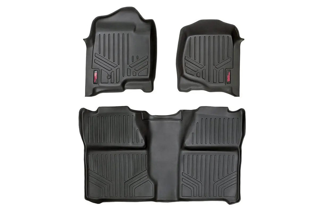Floor Mats | FR & RR | Crew Cab | Chevy/GMC 1500/2500HD (07-14) by Rough Country
