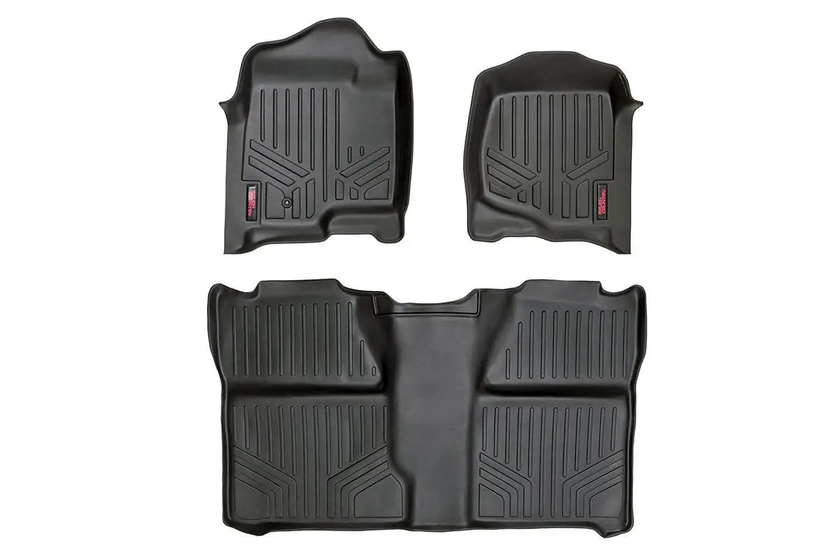 Floor Mats | FR & RR | Crew Cab | Chevy/GMC 1500/2500HD (07-14) by Rough Country