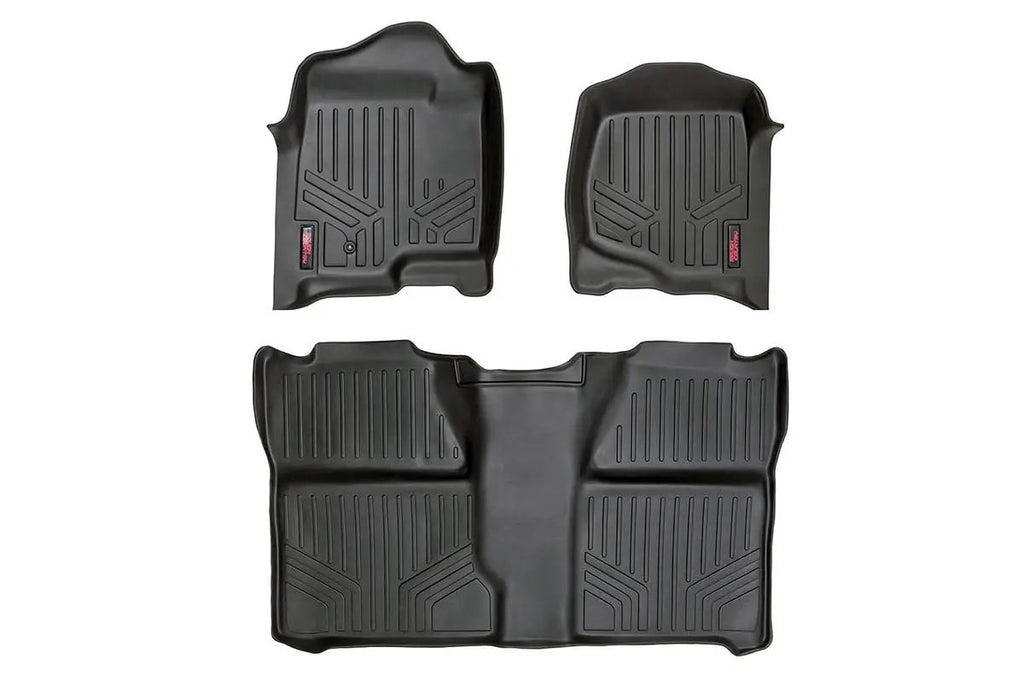 Floor Mats | FR & RR | Crew Cab | Chevy/GMC 1500/2500HD (07-14) by Rough Country