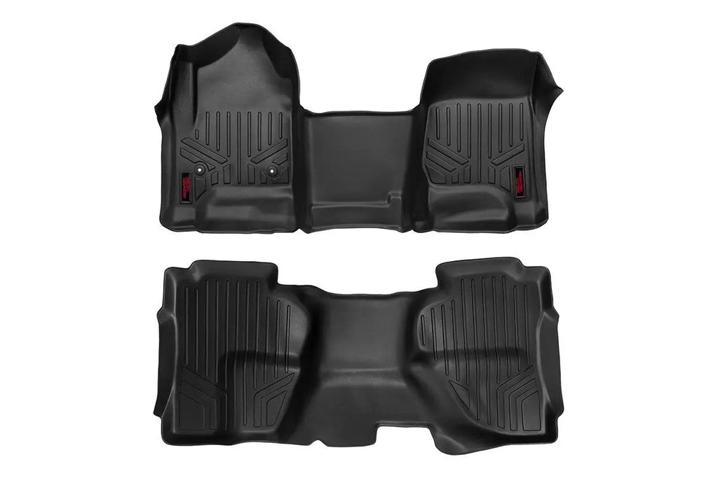 Floor Mats | FR & RR | OV Hump | Ext Cb | Chevy/GMC 1500/2500HD/3500HD 2WD/4WD by Rough Country