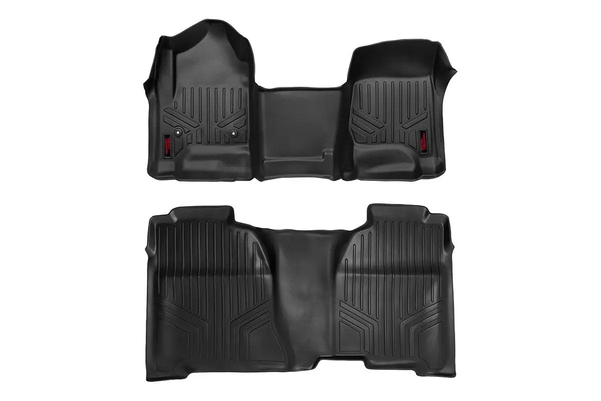Floor Mats | FR & RR | OV Hump | Crew | Chevy/GMC 1500/2500HD/3500HD 2WD/4WD by Rough Country