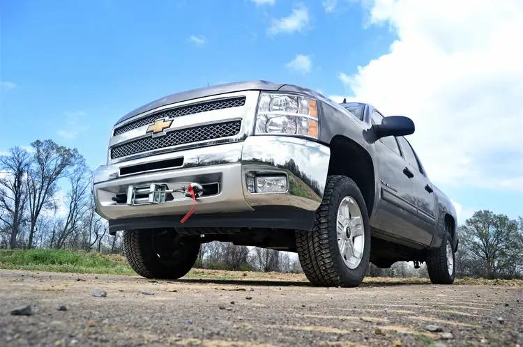 Hidden Winch Mounting Plate | Chevy/GMC 1500 (07-13) by Rough Country