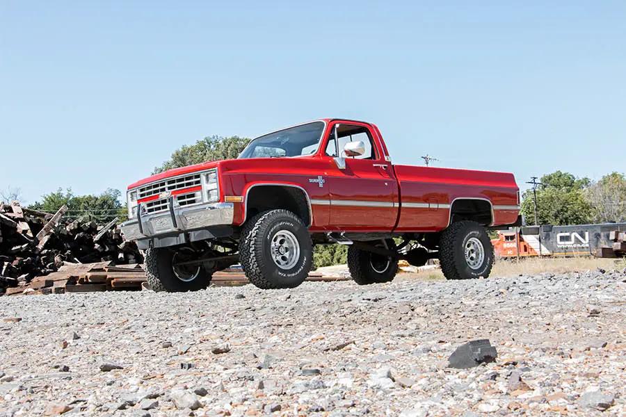 4 Inch Lift Kit | 52 Inch Rear Springs | Chevy/GMC C10/K10 Truck & SUV/K5 Blazer (73-76) by Rough Country