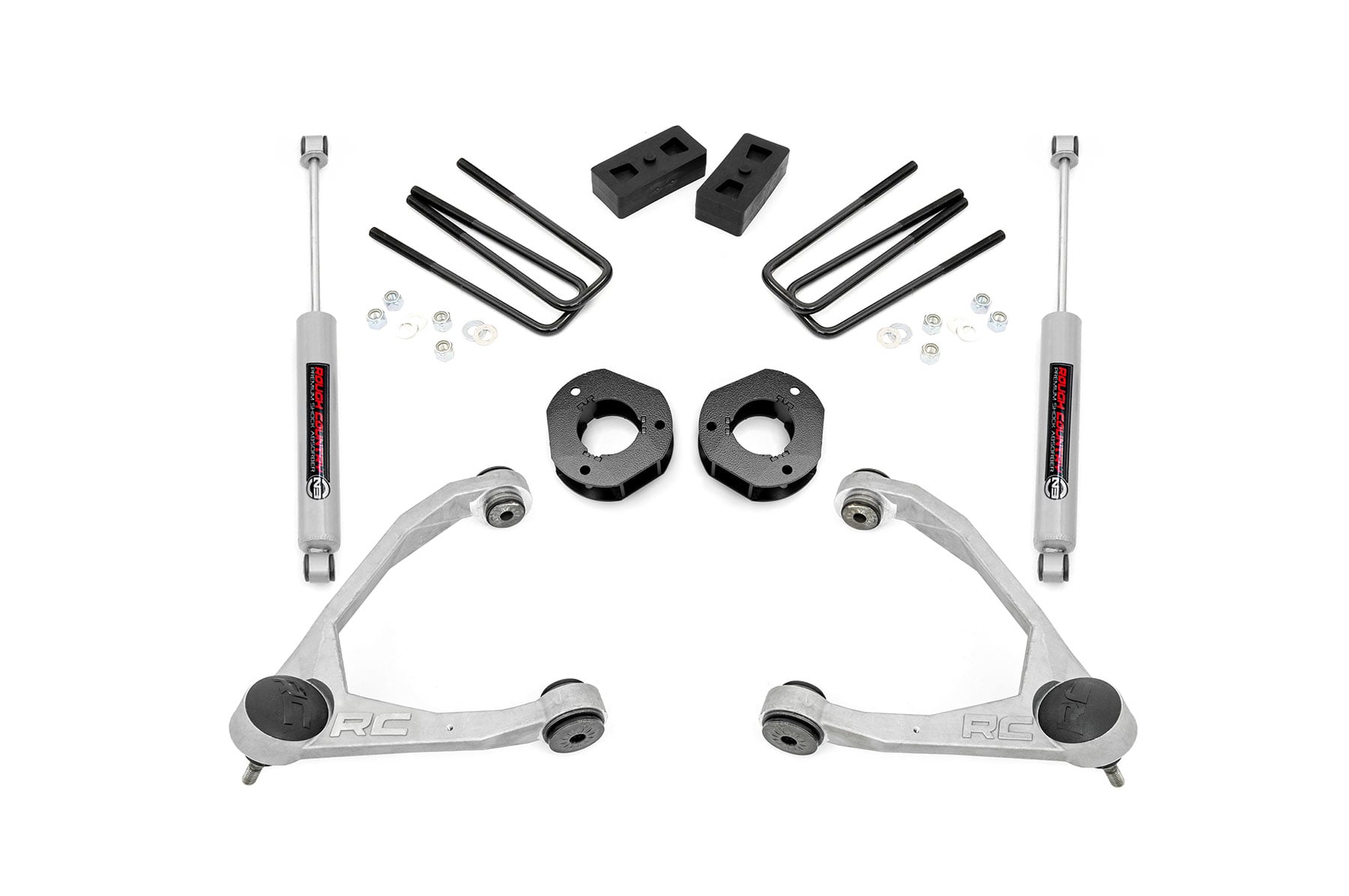 3.5 Inch Lift Kit | Forged UCA | Cast Steel | Chevy/GMC 1500 (07-16) by Rough Country