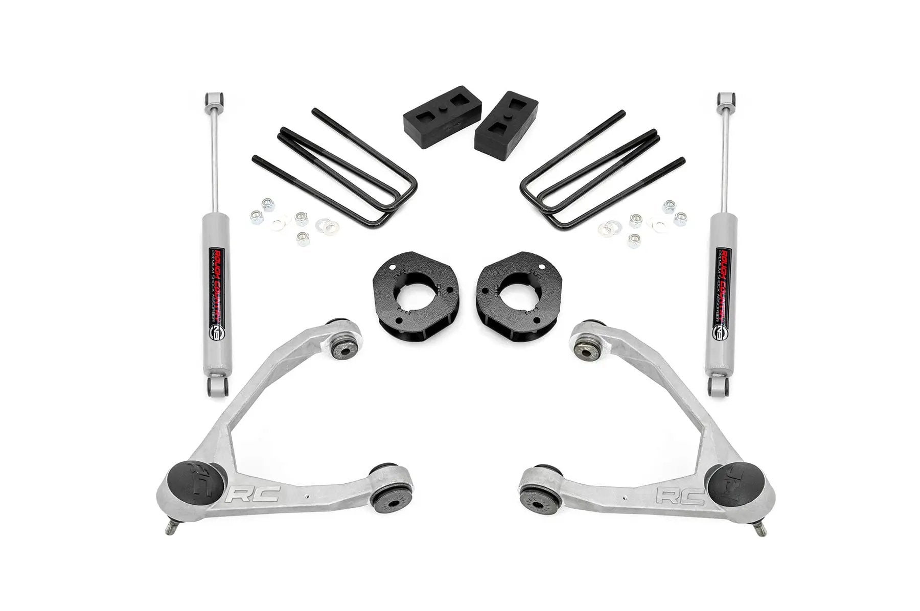 3.5 Inch Lift Kit | Forged UCA | Cast Steel | Chevy/GMC 1500 (07-16) by Rough Country