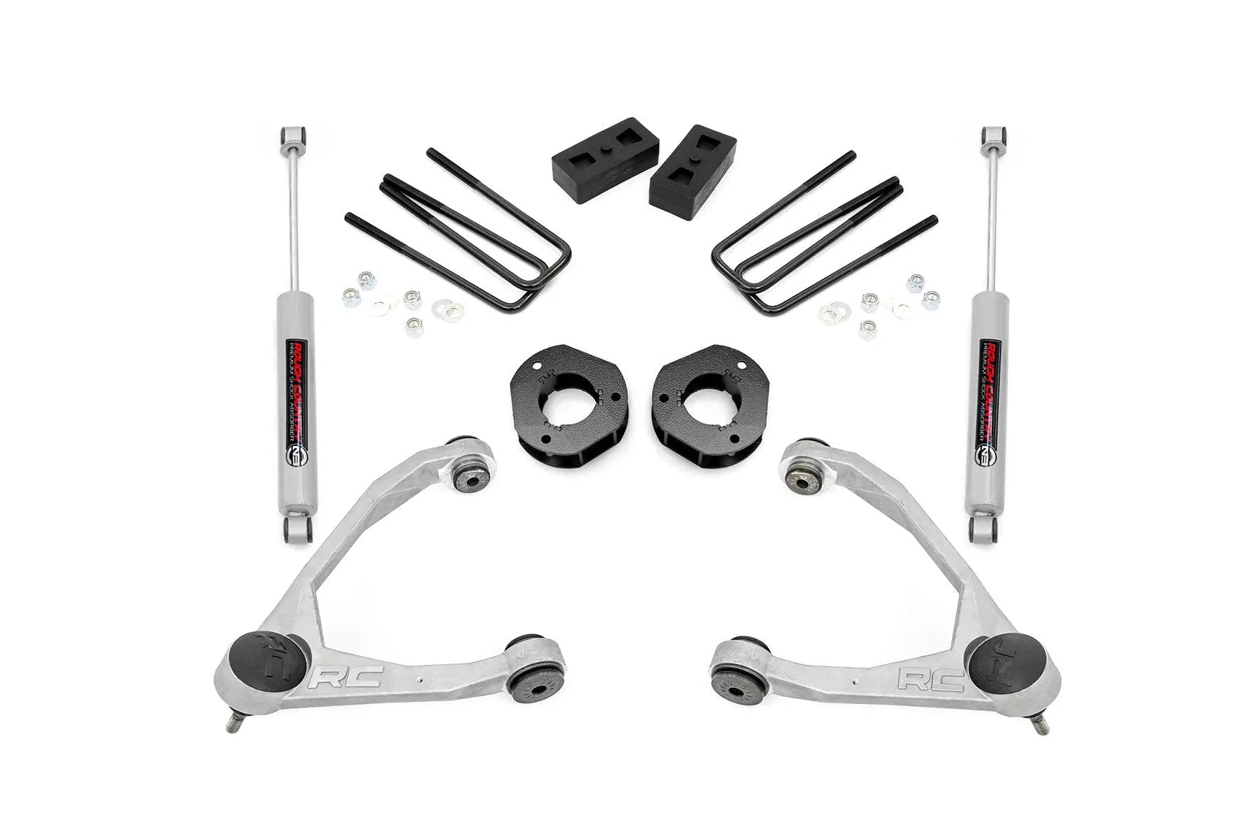 3.5 Inch Lift Kit | Forged UCA | Cast Steel | Chevy/GMC 1500 (07-16) by Rough Country