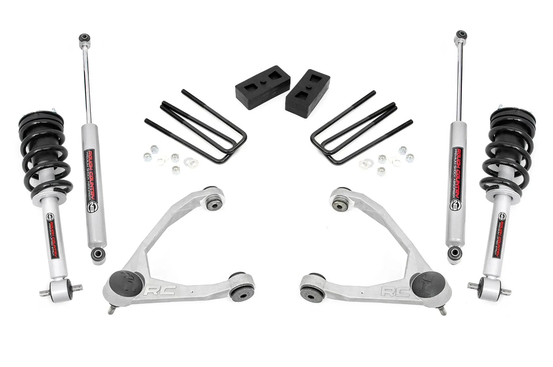 3.5 Inch Lift Kit | Cast Steel | N3 Strut | Chevy/GMC 1500 (14-16) by Rough Country