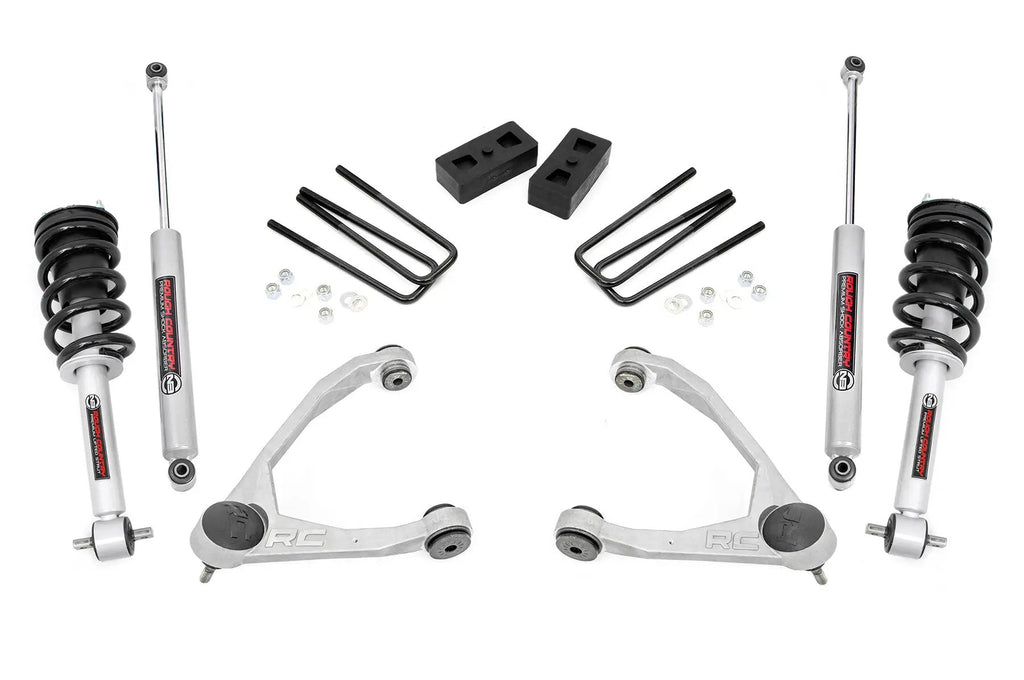 3.5 Inch Lift Kit | Cast Steel | N3 Strut | Chevy/GMC 1500 (14-16) by Rough Country