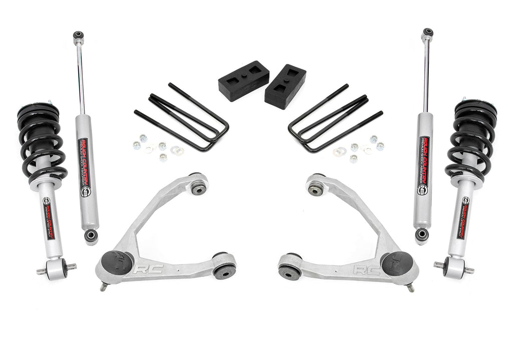 3.5 Inch Lift Kit | Cast Steel | N3 Strut | Chevy/GMC 1500 (07-13) by Rough Country