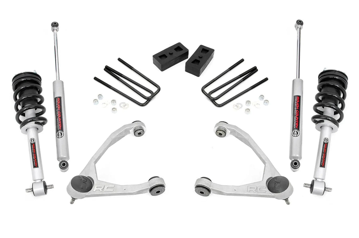 3.5 Inch Lift Kit | Cast Steel | N3 Strut | Chevy/GMC 1500 (07-13) by Rough Country