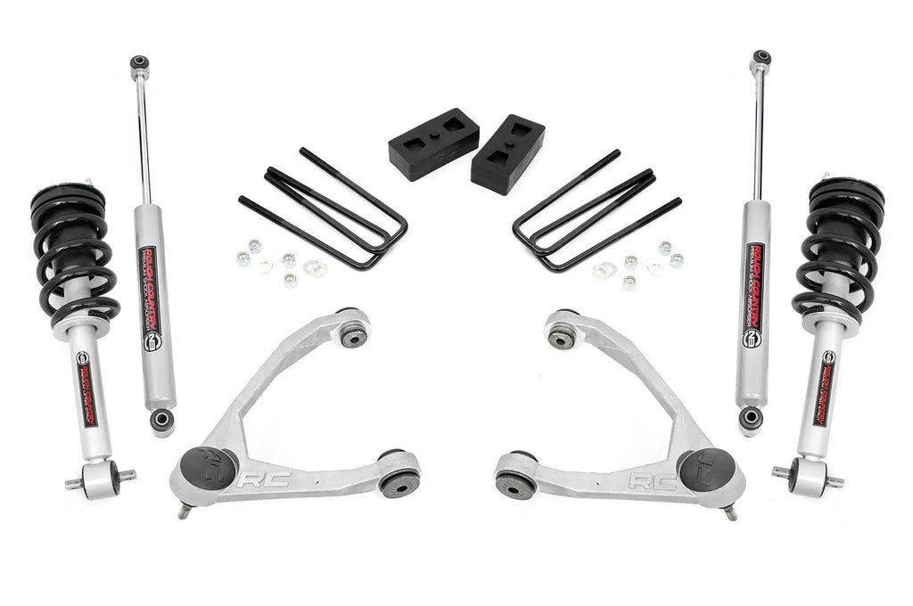 3.5 Inch Lift Kit | Cast Steel | N3 Strut | Chevy/GMC 1500 (07-13) by Rough Country