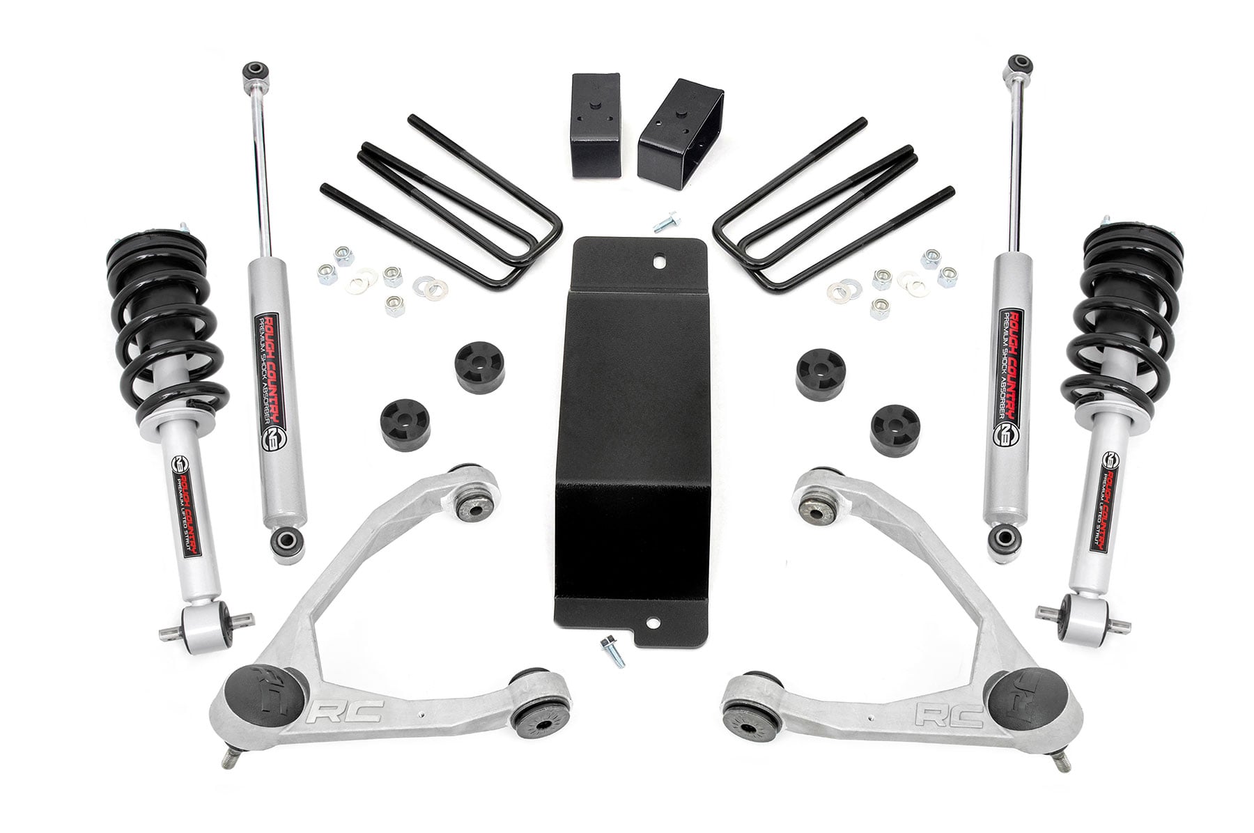 3.5 Inch Lift Kit | UCA | N3 Struts | Chevy/GMC 1500 (07-13) by Rough Country