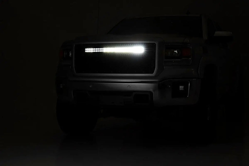 30 Inch Chrome Series LED Light Bar | Curved | Dual Row | Cool White DRL by Rough Country