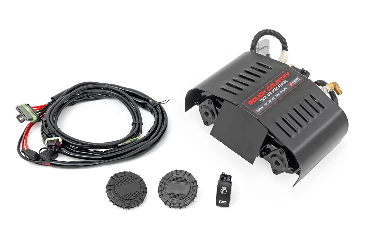 Twin Motor Air Compressor Kit | 12 Volt | 6.16 CFM by Rough Country