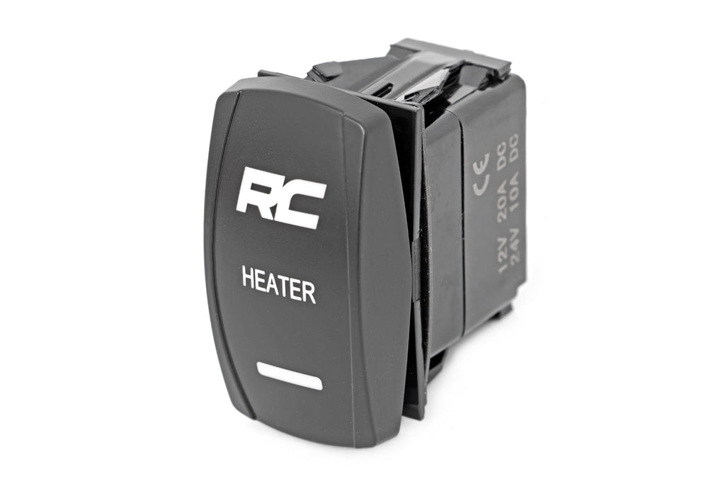 Rocker Switch | Cab Heater | 2x1 with Logo | Blue Back Light | Polaris General XP 4 1000 by Rough Country